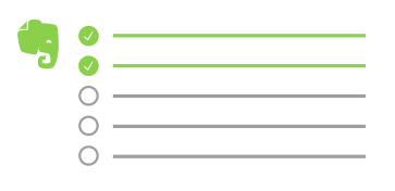Evernote sync checkboxes